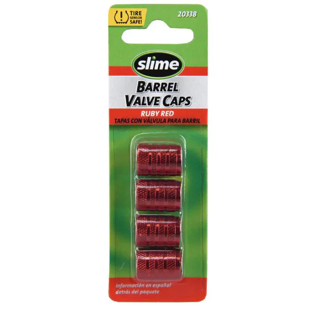 Capuchons de valve en aluminium 4/pqt Slime - Exclusif en ligne