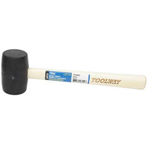 Maillet en caoutchouc avec manche en bois Toolway - Exclusif en ligne